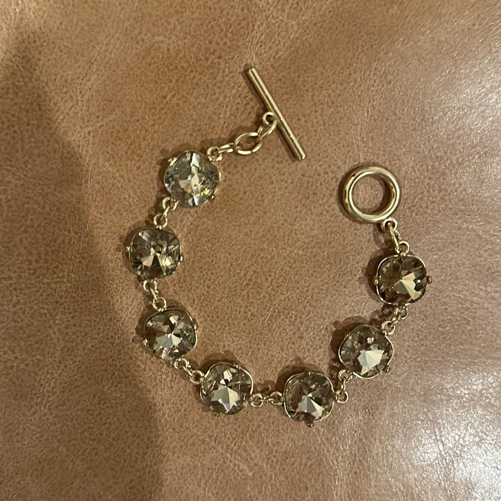 Champagne gold statement bracelet!